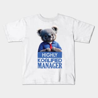 Just a Highly Koalified Manager Koala 3 Kids T-Shirt